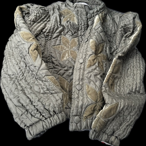 Free People Green Quilted Jacket - Picture 5 of 8